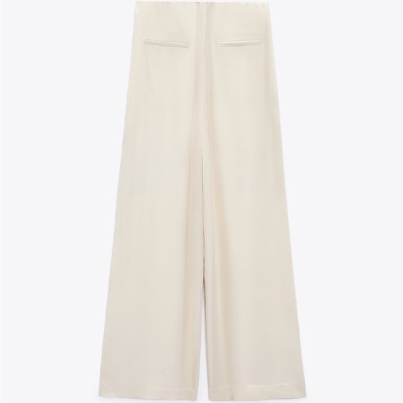 Zara Pants & Jumpsuits Zara Full Length Satin Effect Pants Poshmark